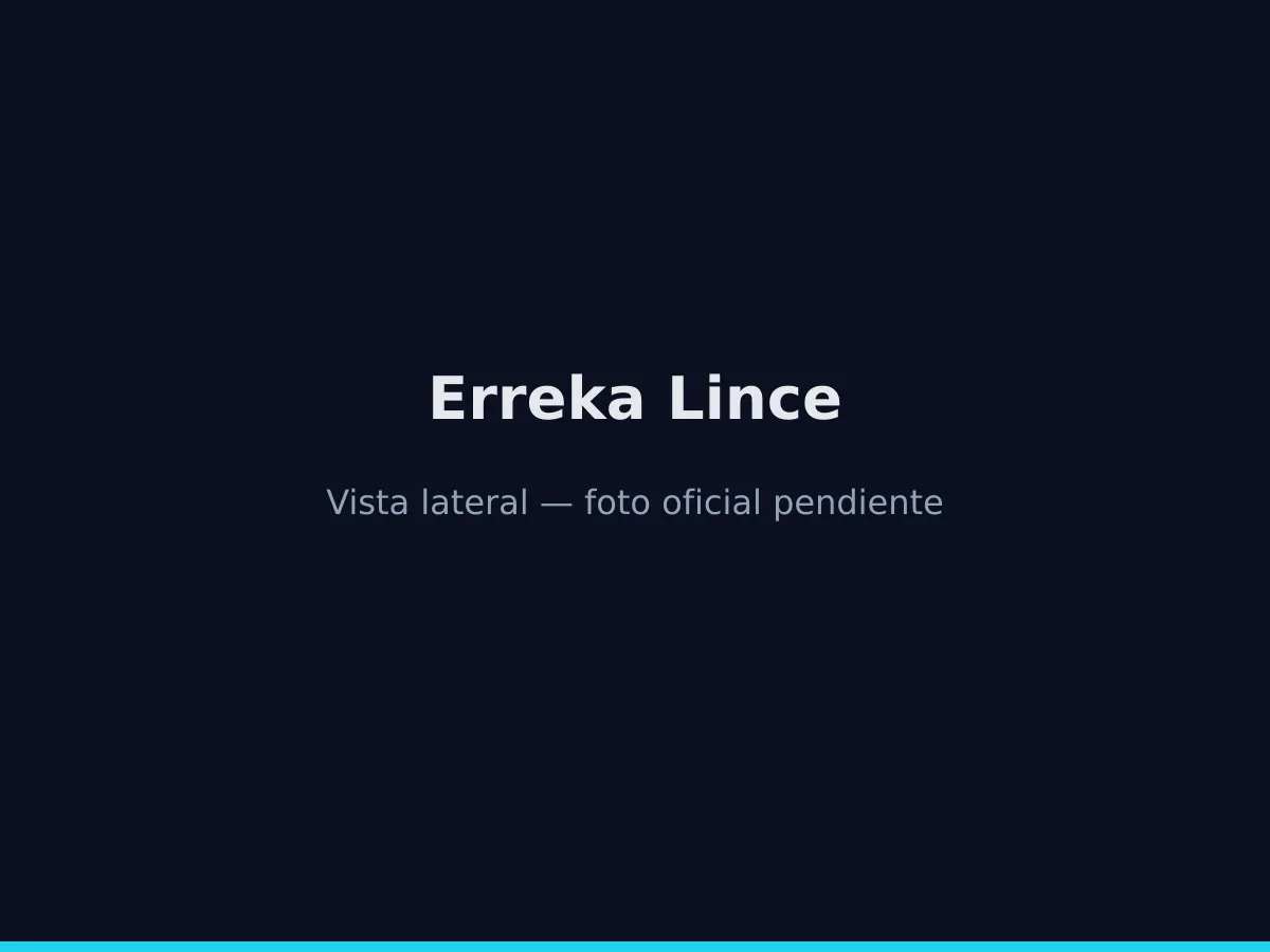 Detalle del piñón y la tapa del accionador corredizo Erreka Lince